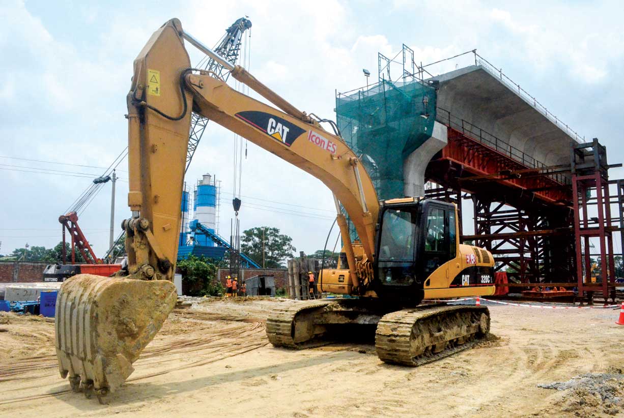 Excavator, Caterpillar 320C.