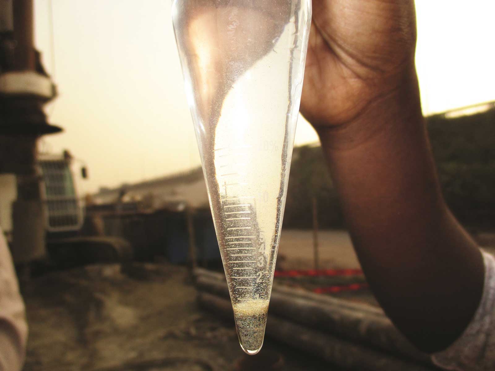 Sand Content Testing.