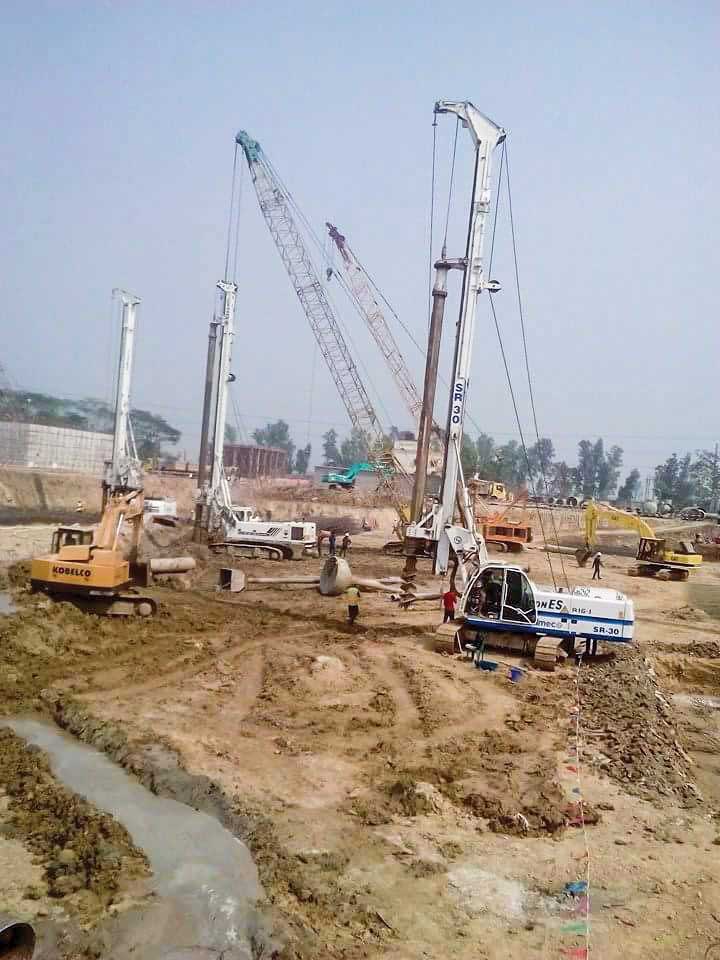 Construction of 600 Ø Depth- 24m, Nos- 1085 bored RC pile for 275 MW Coal Fired Power Plant Barapukuria.