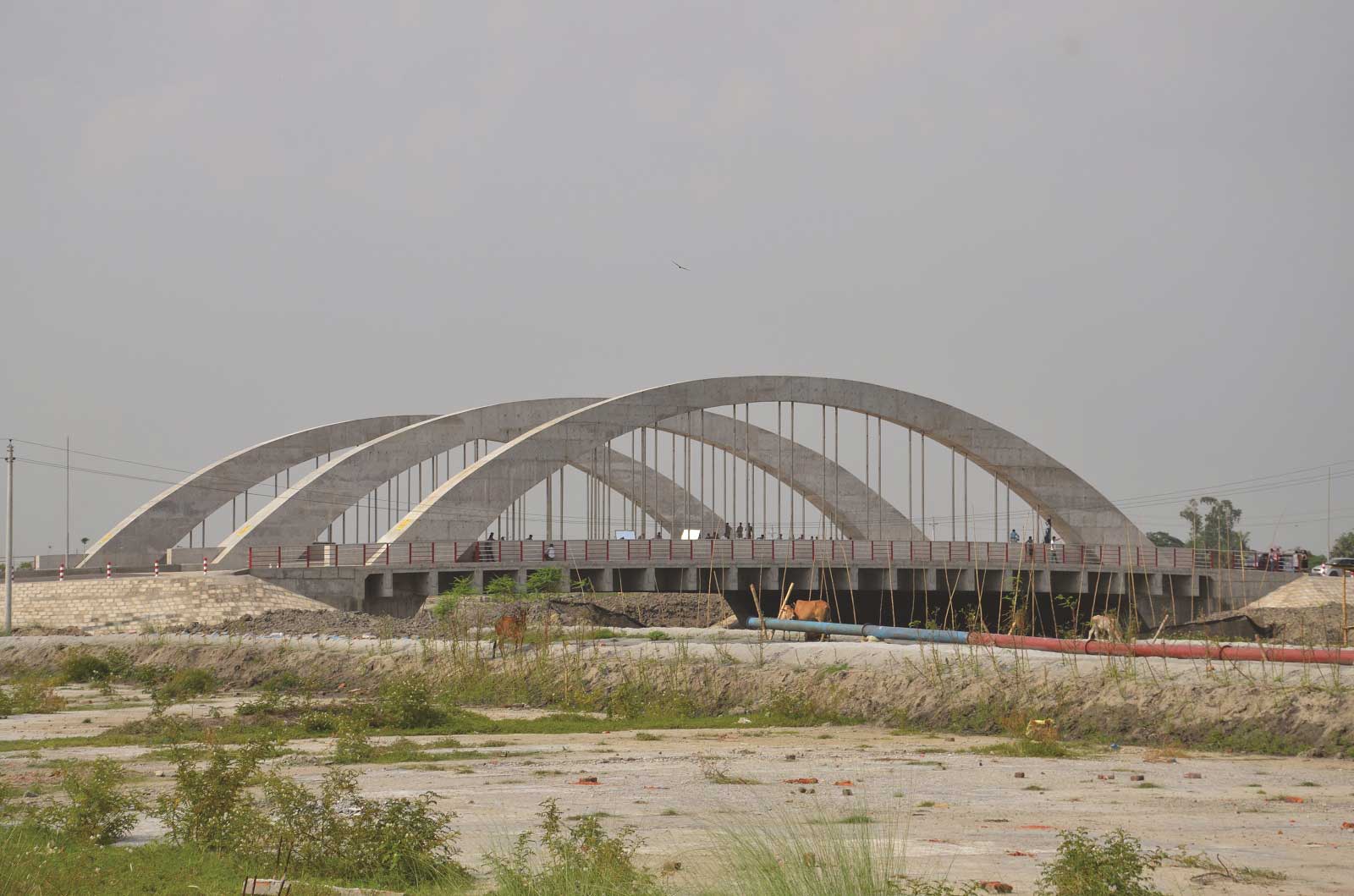Construction of 1200 Ø bored RC pile for Bridge no-10, 3rd phase of Uttara Model Town.