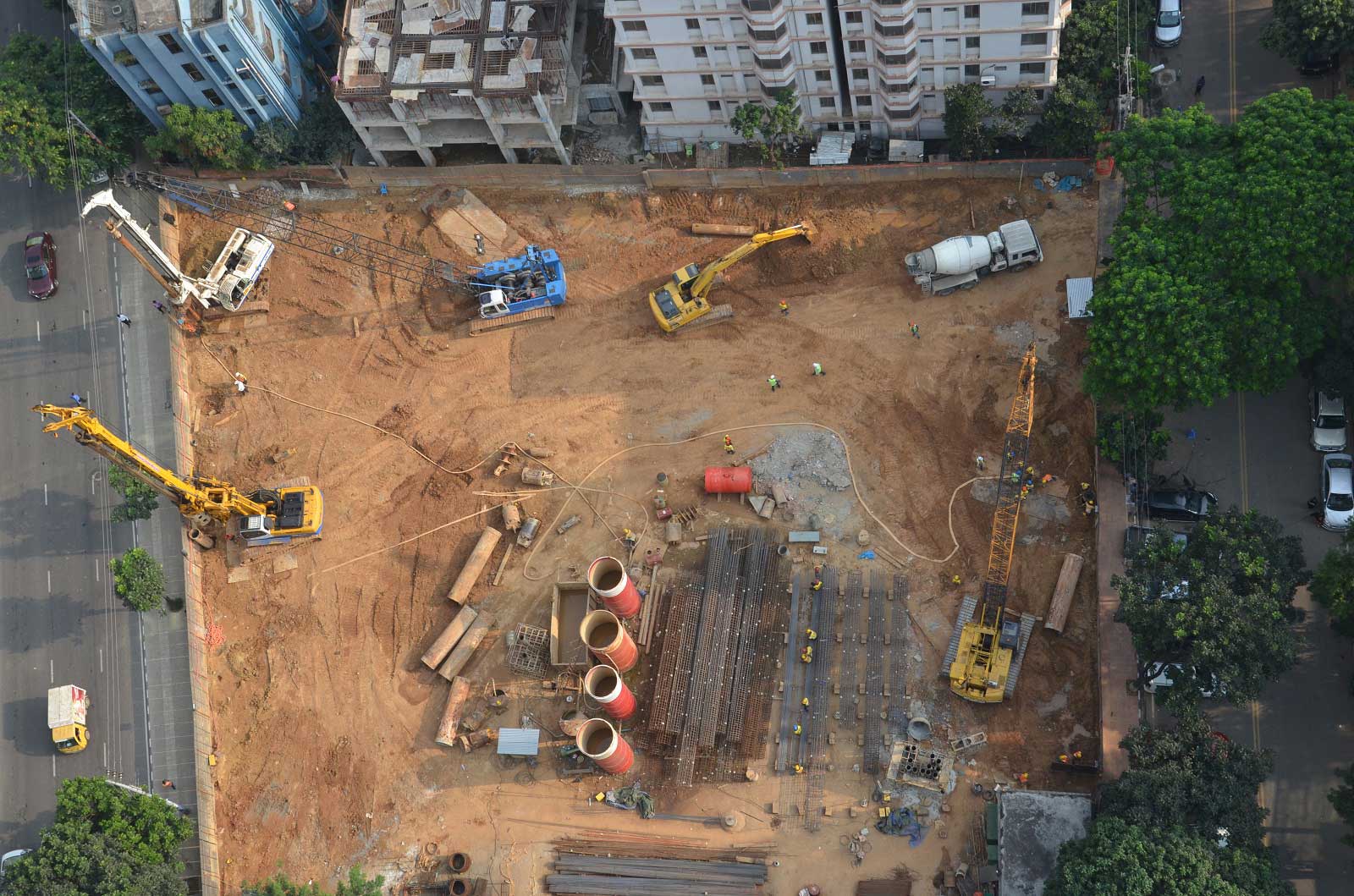 Construction of 600 φ, 1000 φ & 1200m φ Depth- 28m, 37m, 52m, Nos- 305 bored RC pile for South Park (Westin Hotel, Dhaka), Gulshan, Dhaka.