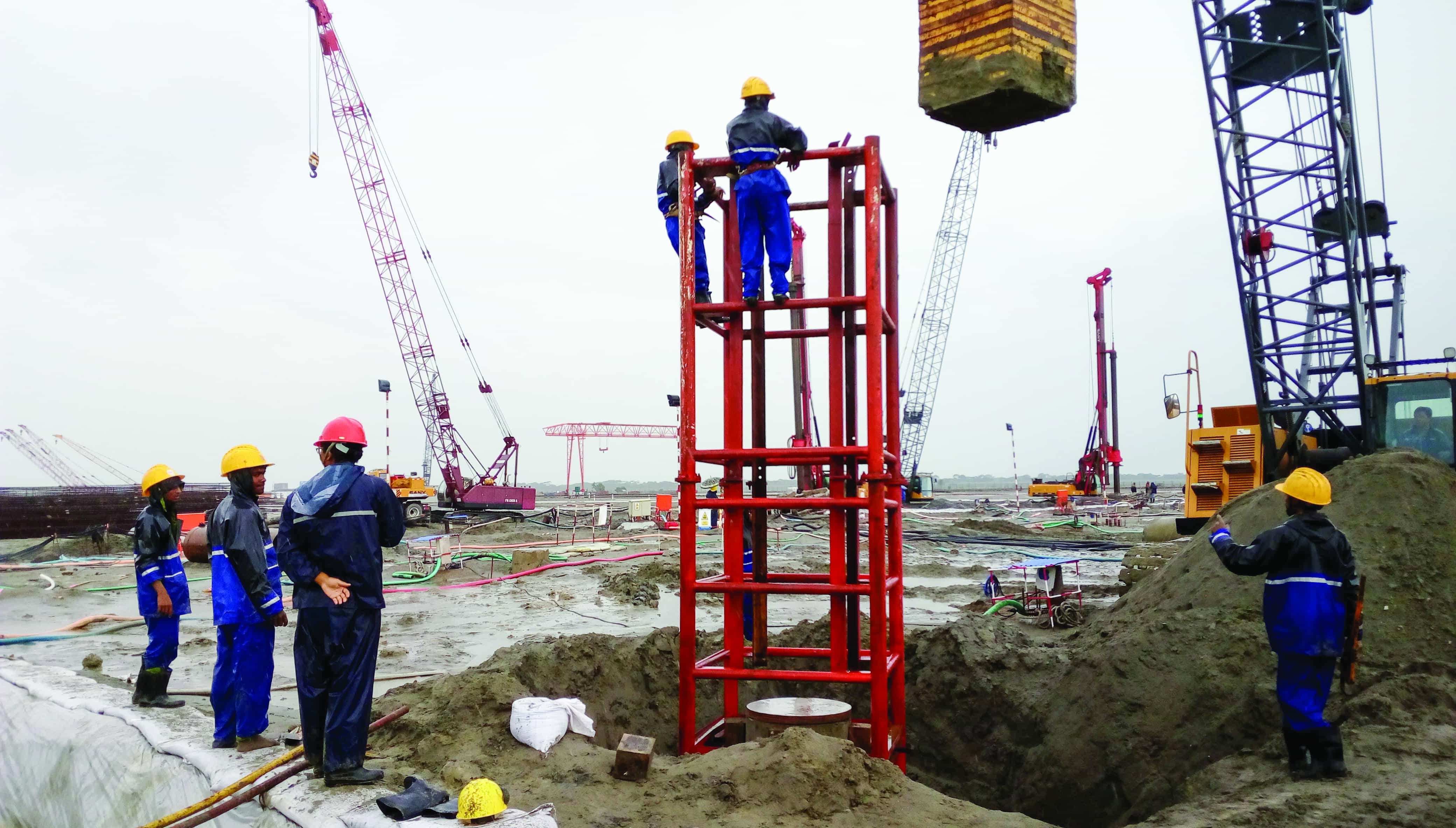 Payra Coal based 1320 MW Thermal power plant high strain dynamic testing of pile.