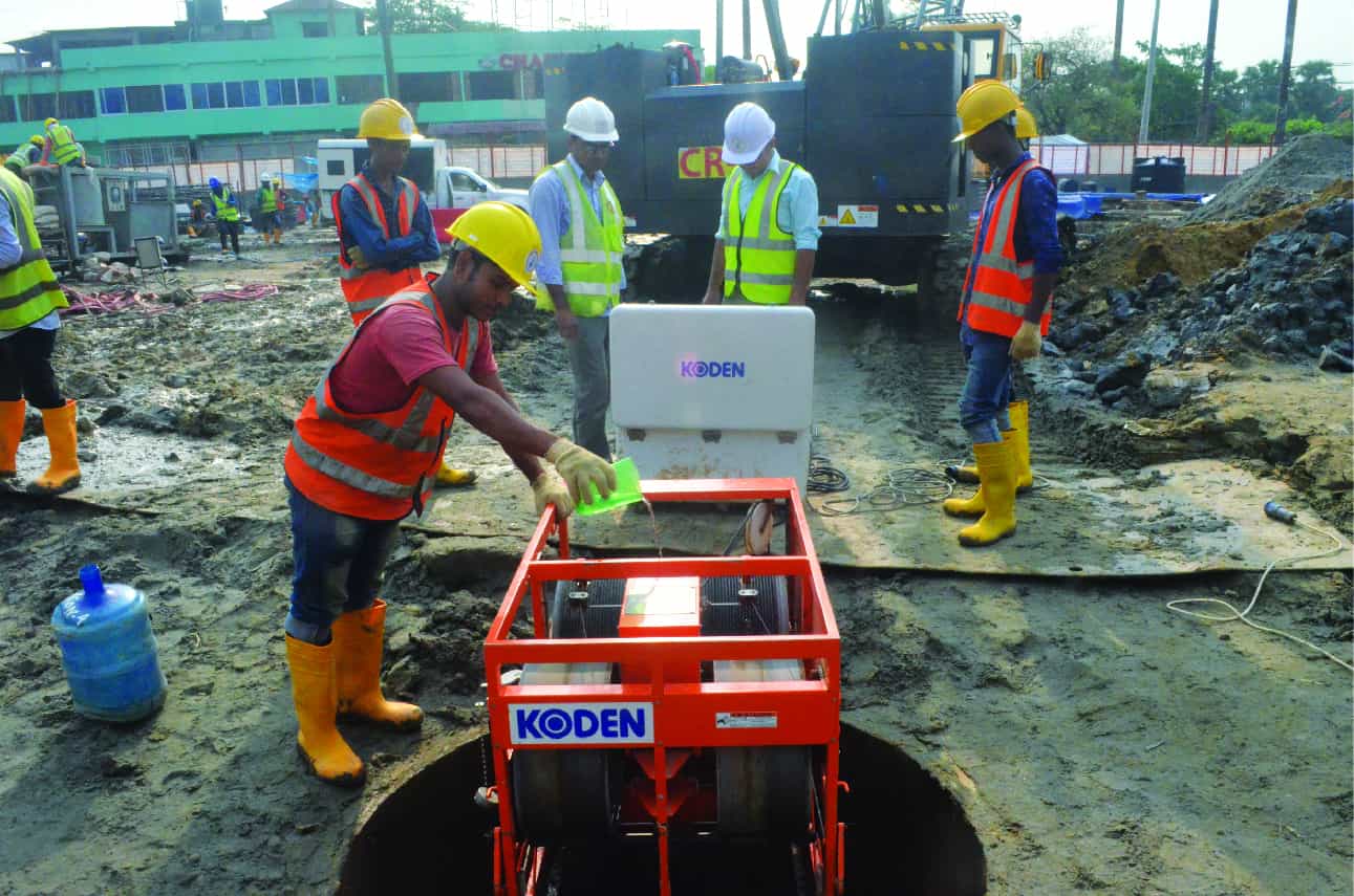 SBM test ongoing at Dhaka Mass Rapid Transit. CP-03, at Mirpur, Dhaka.