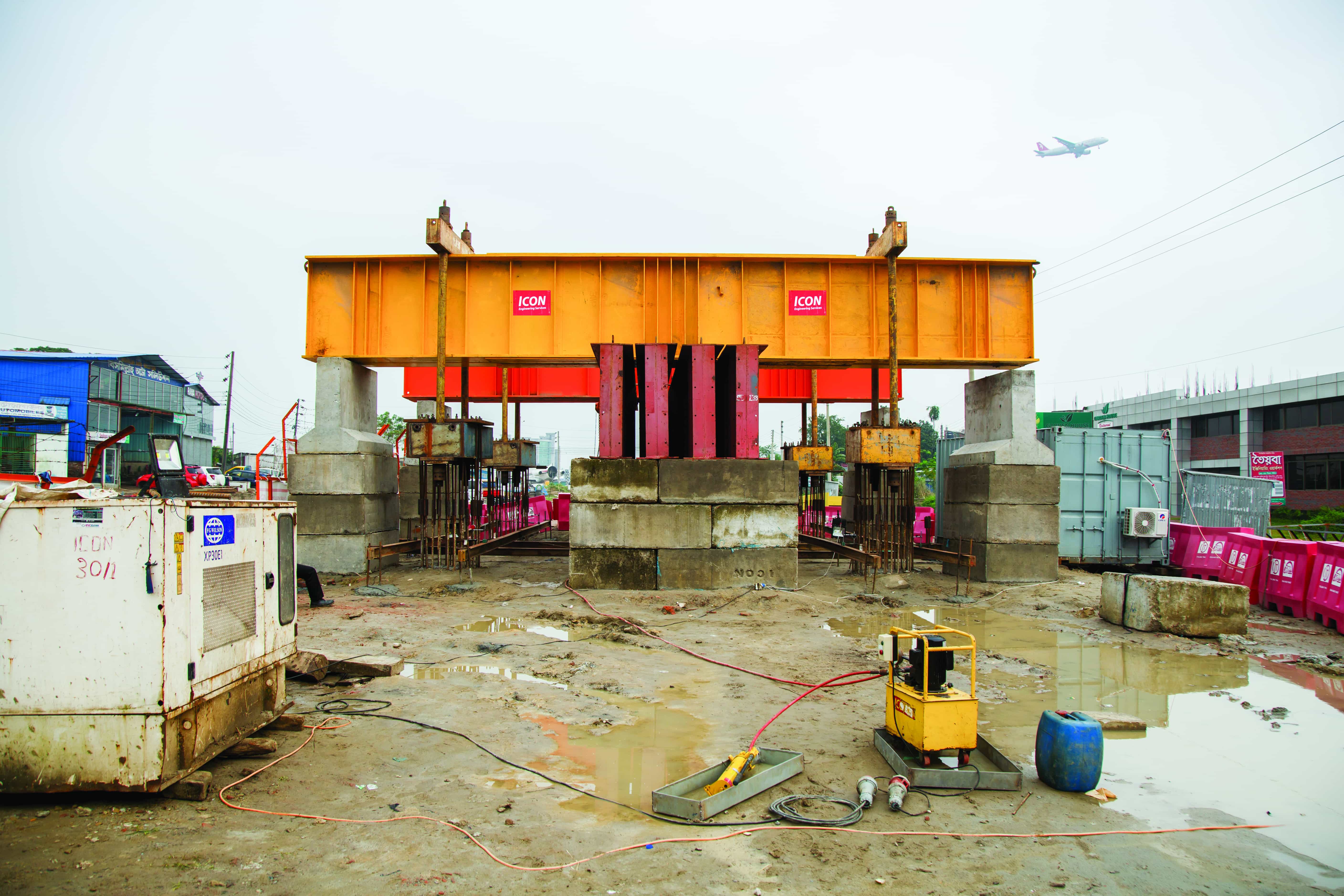 Pile Load test DMRT Line-6, CP-04, 2300 T.