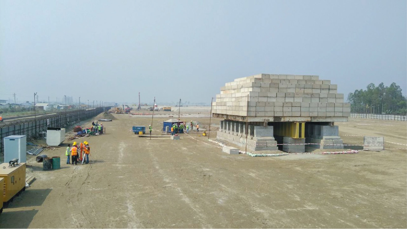 9625kN Static Load Test, Dhaka Mass Rapid Transit (DMRT) Project, Line 06, CP-02