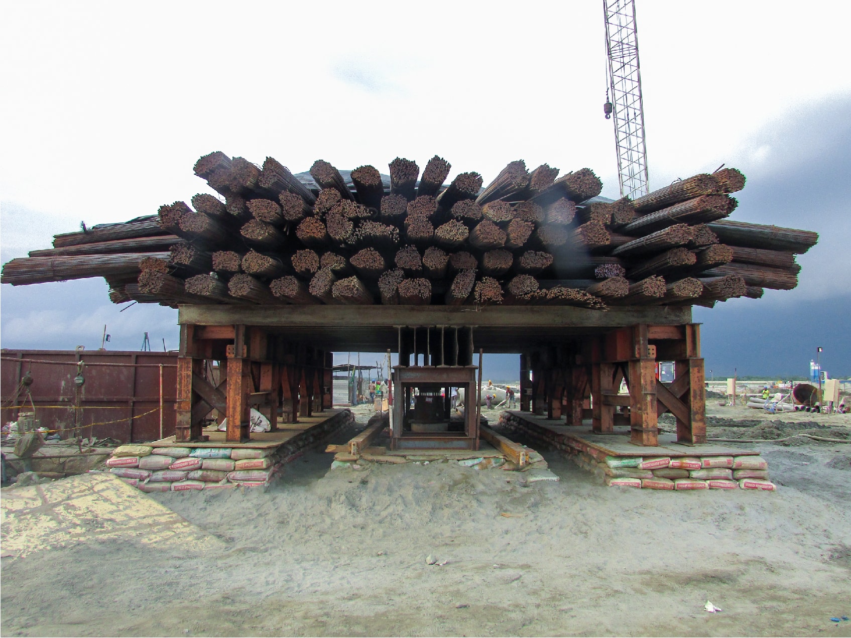 7000kN Static Load Test, Payra Thermal Power Plant (2 x 660 MW).